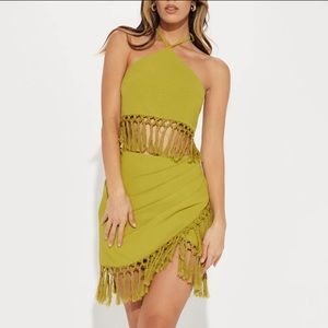 Skirt Set - Chartreuse